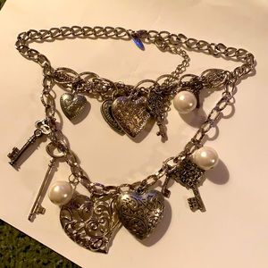 Chunky silver necklace